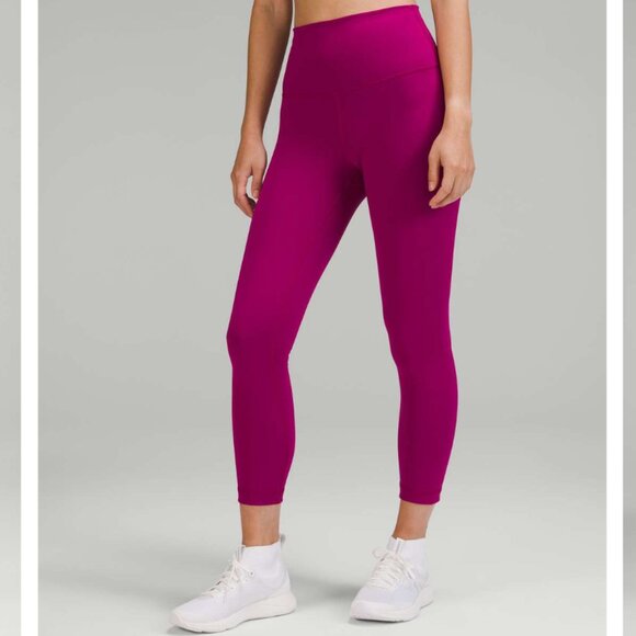 Lululemon Wunder Train High-Rise Leggings 23" - Pink - Size 6 - Picture 2 of 9